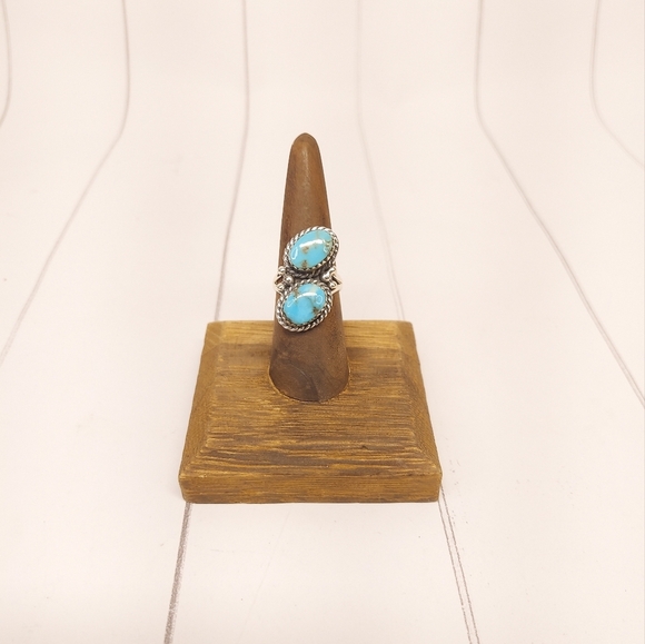 Size 7 All natural turquoise ring - Picture 5 of 11